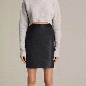 All Saints Metal Pencil Skirt